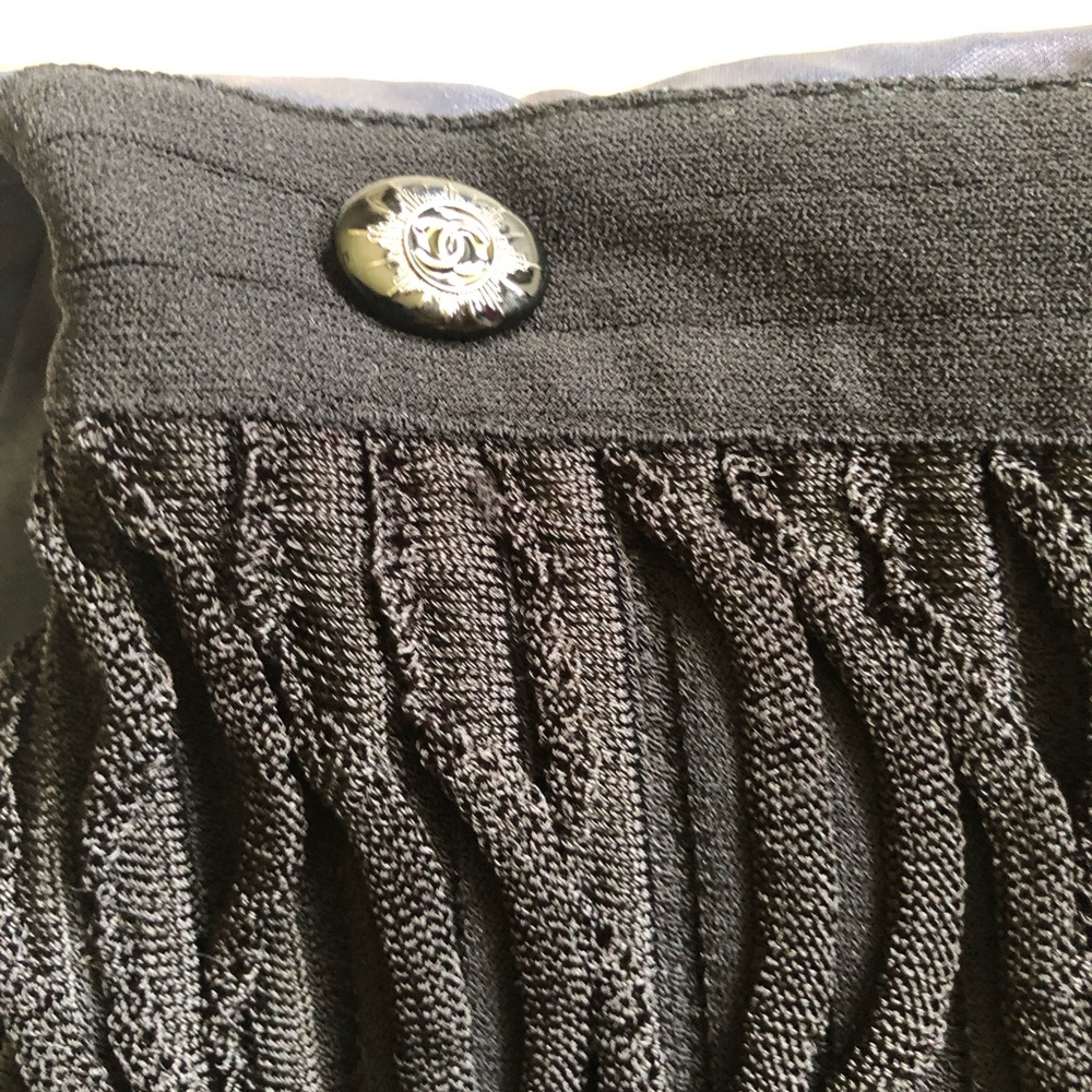 Chanel navy blue/Gray and Black Dress 34 - Picture 9 of 12